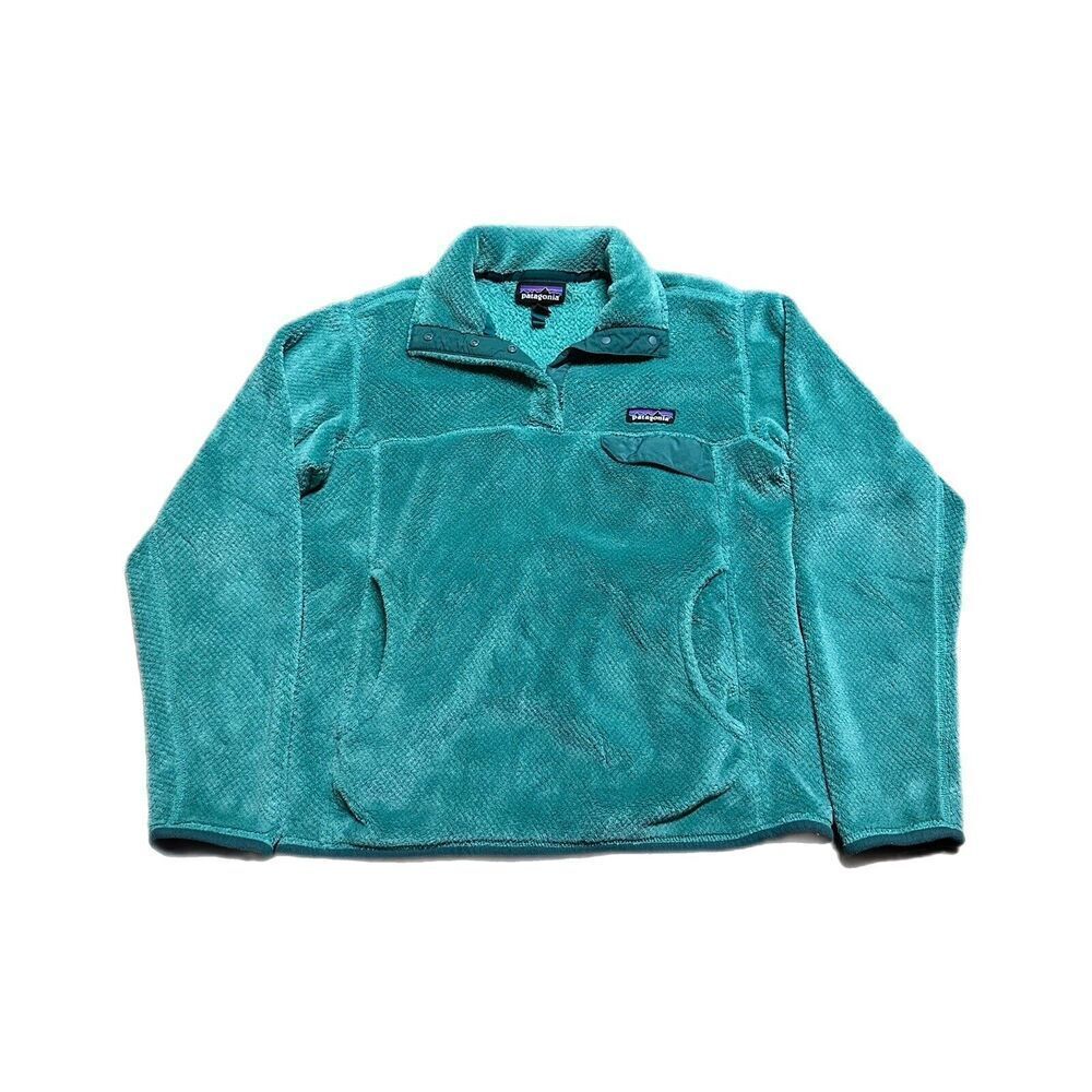 Patagonia Jacket Womens S Re-Tool Snap-T Fleece Green Pullover 25442